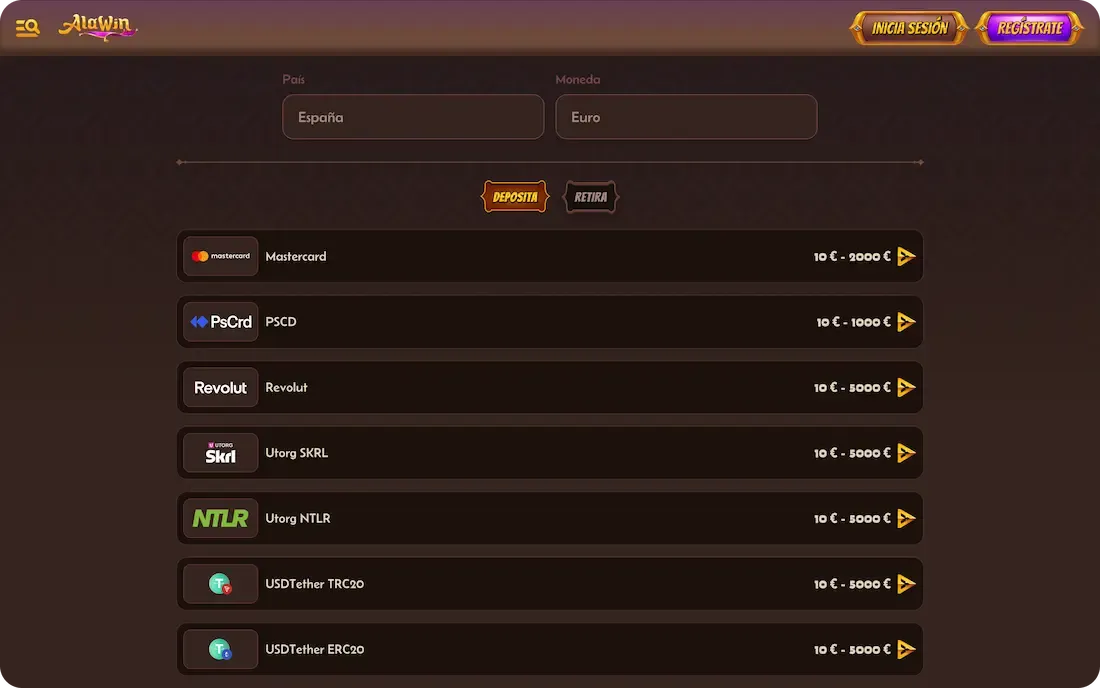 pagos del casino alawin